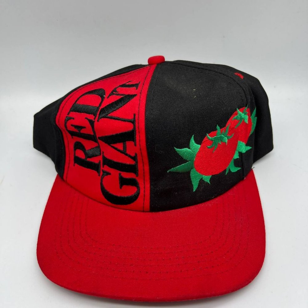 Vintage‎ Red Giant K-Products Hat Snapback Cap Red Black Men